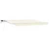 vidaXL Cadru manual de marchiză cu LED-uri Crema și Alb 5 &times; 3,5 m