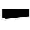 vidaXL Set dulapuri TV, 2 piese, negru, lemn prelucrat
