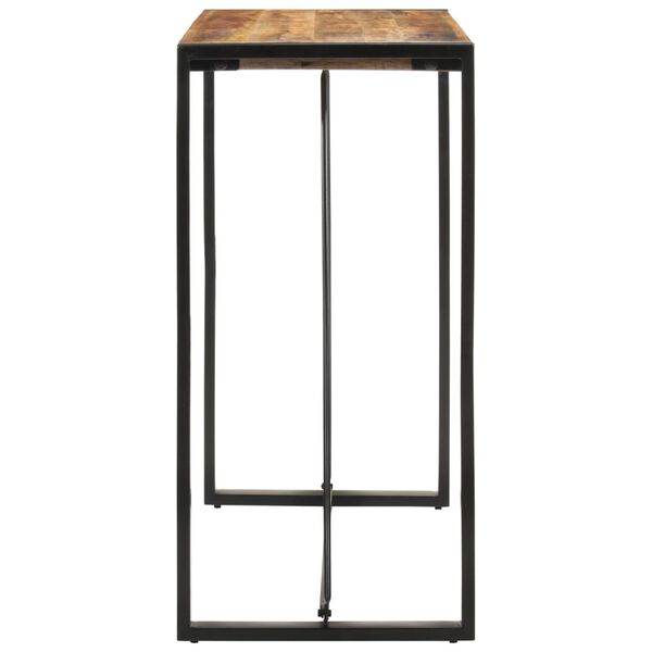 vidaXL Masă de bar, 110x55x110 cm, lemn masiv de mango nefinisat