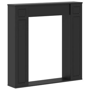 vidaXL Cadru pentru șemineu Negru 100 x 20 x 100 cm Lemn prelucrat