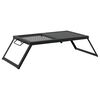 vidaXL Grătar de camping pliabil Negru 31,5 x 26,5 x 4 cm Oțel aliat