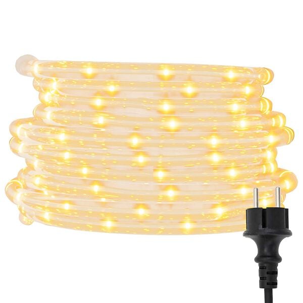 vidaXL Lumină cu sfoară cu 2400 LED Alb cald 100 m PVC