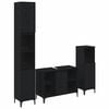 vidaXL Set de mobilier pentru baie 3 buc. Stejar negru
