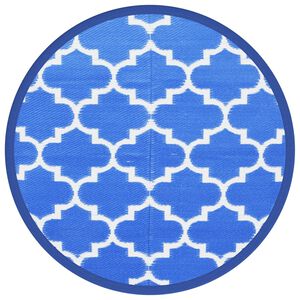 vidaXL Covor de exterior, ARAKIL albastru, &Oslash;160 cm, PP