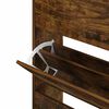 vidaXL Pantofar, stejar fumuriu, 63x24x147 cm, lemn compozit