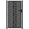 vidaXL Poartă de grădină Negru 110 x 205 cm Oțel vopsit electrostatic