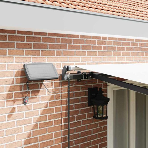 vidaXL Cortina Retractabilă Manual Alb 500 &times;350 cm țesătură