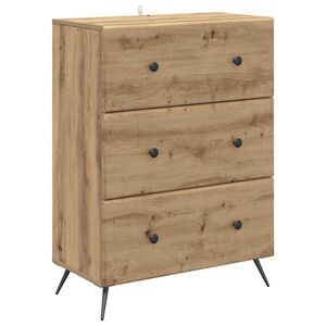 vidaXL Dulap cu sertare Stejar Artizanal 66 x 34,5 x 90 cm