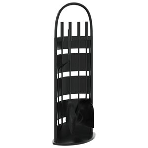 vidaXL Set scule pentru șemineu, 5 piese, 23x15x66 cm, oțel