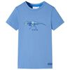 vidaXL Tricou pentru copii, albastru mediu, 104