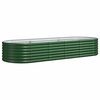 vidaXL Strat &icirc;nălțat grădină 224x80x36 cm oțel galvanizat