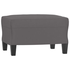 vidaXL Taburet, gri, 60x50x41 cm, piele ecologică