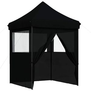 vidaXL Cort pentru Petreceri 200 x 200 x 306 cm Negru Material Oxford