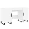 vidaXL Birou, alb, 140x50x75 cm, lemn prelucrat