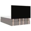 vidaXL Cadru de pat otoman cu saltea Taupe 140x190cm Material