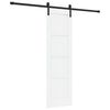 vidaXL Ușă glisantă 61 x 198,5 cm Lemn prelucrat Alb și negru