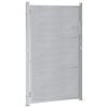 vidaXL Poartă de grădină Argintiu 100 x 150 cm Oţel inoxidabil