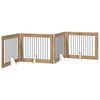 vidaXL Poartă pentru c&acirc;ini pliabilă cu suporturi 4 pcs 401 cm