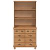 vidaXL Hutch ASKIM maro miere 91 x 40 x 184 cm Lemn masiv de pin