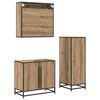 vidaXL Set de mobilier pentru baie cu sertar 3 pcs Stejar Artizanal