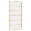 vidaXL Ușă glisantă, auriu, 102,5x205 cm, sticlă ESG mată și aluminiu