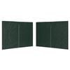 vidaXL Perete lateral cort petrecere, 2 buc., verde, PE, cu fermoar