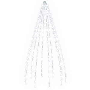 vidaXL Lumini pentru bradul de Crăciun 180 LED-uri Alb rece 180 cm