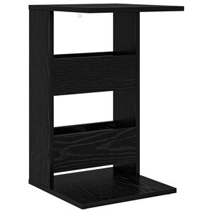 vidaXL Masă laterală Stejar Negru 40 x 35 x 60,5 cm Lemn prelucrat