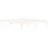 vidaXL Cadru de pat, alb, 160x200 cm, lemn masiv de pin