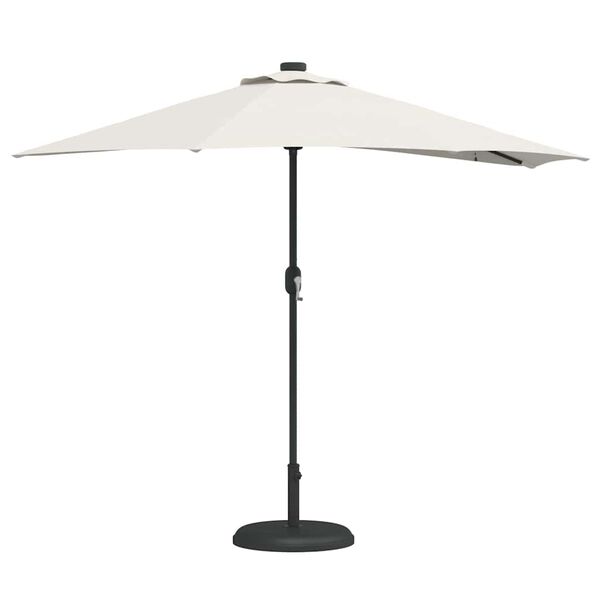 vidaXL Parasol de Grădină Nisipiu 294 x 150 x 224 cm Poliester și oțel