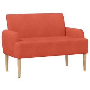 vidaXL Canapea cu capitonaj butonat Roșu portocalie 116 x 67 x 81 cm