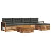 vidaXL Set de canapele de exterior 6 buc. Natural și Antracit