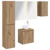 vidaXL Set dulap baie 5 buc. Stejar Artizanal Lemn prelucrat