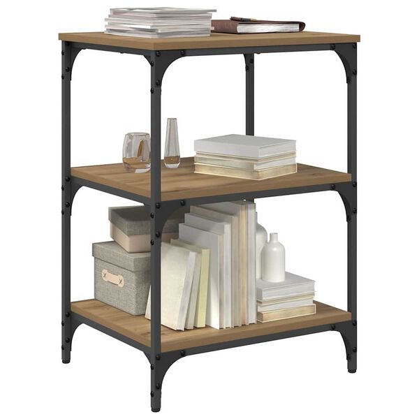 vidaXL Suport pentru imprimantă Stejar Artizanal 50 x 41 x 75 cm