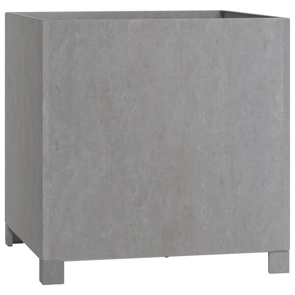 vidaXL Jardiniere cu picioare 2 buc. ruginiu 50x50x50 cm oțel corten