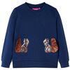 vidaXL Bluzon pentru copii, bleumarin, 116
