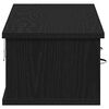 vidaXL Dulap de perete Stejar negru 88x26x18,5 cm Lemn prelucrat