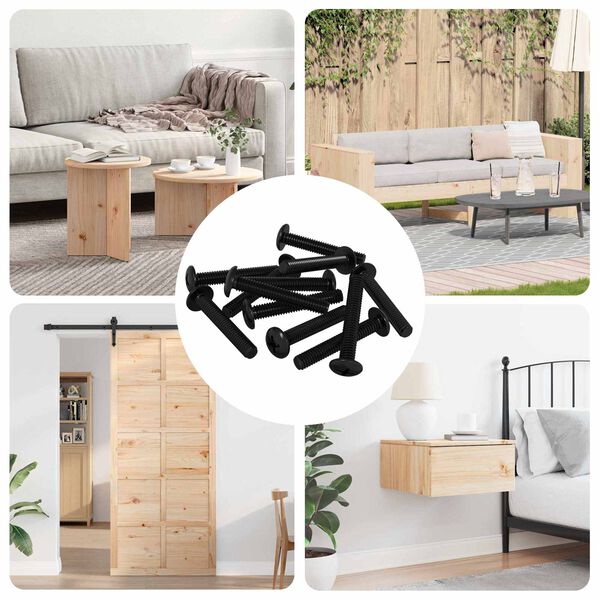 vidaXL Șurub 2647 pcs Argintiu 5 x 30 mm Fier