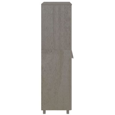 vidaXL Dulap haine „HAMAR” gri deschis 89x50x180 cm, lemn masiv de pin