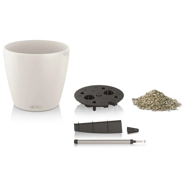 LECHUZA Jardinieră Classico Color 28 ALL-IN-ONE, alb extralucios