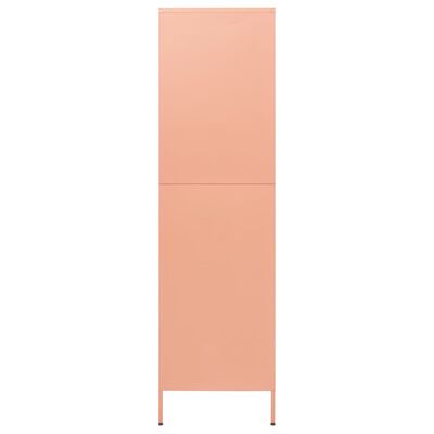 vidaXL Șifonier, roz, 90x50x180 cm, oțel