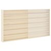 vidaXL Dulap de afișare pe perete cu raft Bej 100 x 8,5 x 54 cm placaj
