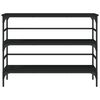 vidaXL Măsuță consolă, negru, 100x32x75 cm, lemn compozit