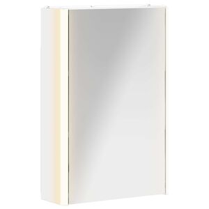 vidaXL Dulap cu oglindă pentru baie Alb 33 x 11,5 x 50 cm