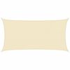 vidaXL P&acirc;nză parasolar, crem, 2x3,5 m, HDPE, 160 g/m&sup2;