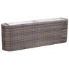 vidaXL Strat &icirc;nălțat de grădină gri 120x24x40 cm poliratan