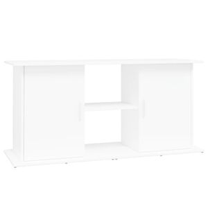 vidaXL Suport pentru acvariu, alb, 121x41x58 cm, lemn prelucrat