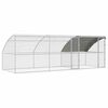 vidaXL Cușcă pentru pui cu 2 uși 3 buc. Argintiu 600x200x200cm