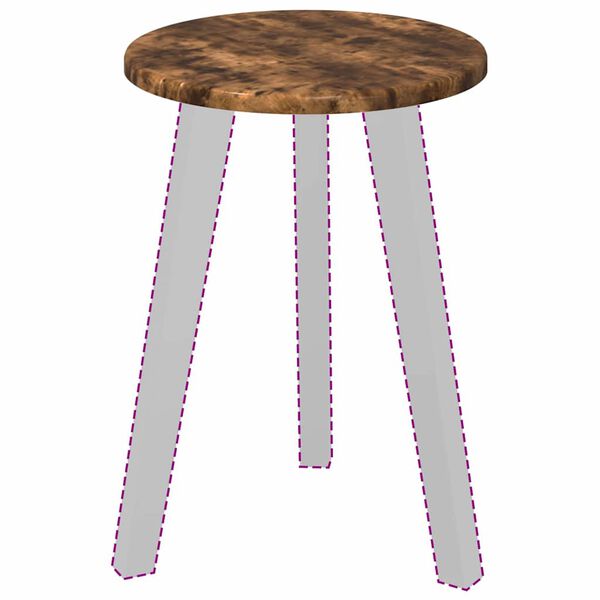 vidaXL Placă de masă Stejar afumat 30 x 30 x 1,5 cm Lemn compozit