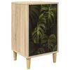 vidaXL Dulap de noapte ELBURG Stejar Sonoma 36 x 33 x 60 cm